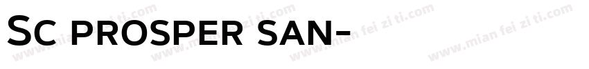 Sc prosper san字体转换